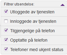 Om det er mange mottakere av den samme SMSen vil kun et fåtall av disse vises, men om man holder musepekeren over navnene som vises vil man se navnet på alle som har mottatt SMSen.