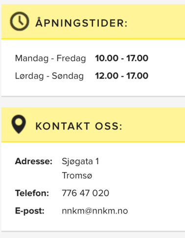 visuelt innhold Sosiale medier-vennlig innhold: lett å dele Ikke mobilvennlige