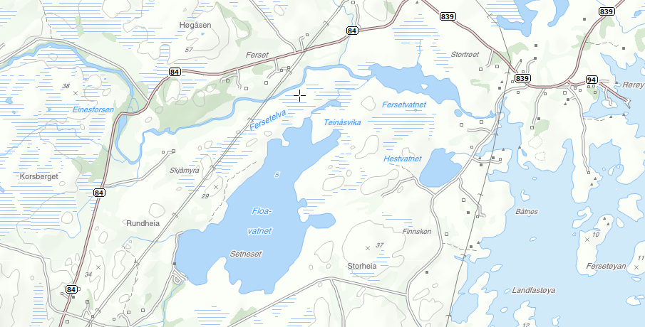 Ferskvannsbiologen Rapport 21-1 Fersetvassdraget (nedbørsfelt - 5,8 km 2 ) ligger i Vega kommune (figur ). Vassdraget munner ut i Ylvingsfjorden som er et sund mellom øyene Vega og Ylvingen.