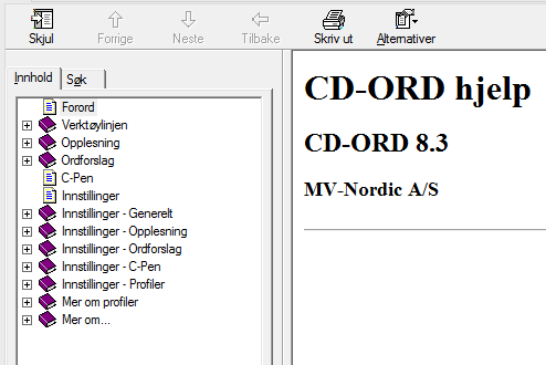 Chrome Har man CD-ORDavtalen fra MV-Nordic kan man også laste ned et plugin til Chrome og Goggles Doc. Les mer: https://www.mv-nordic.