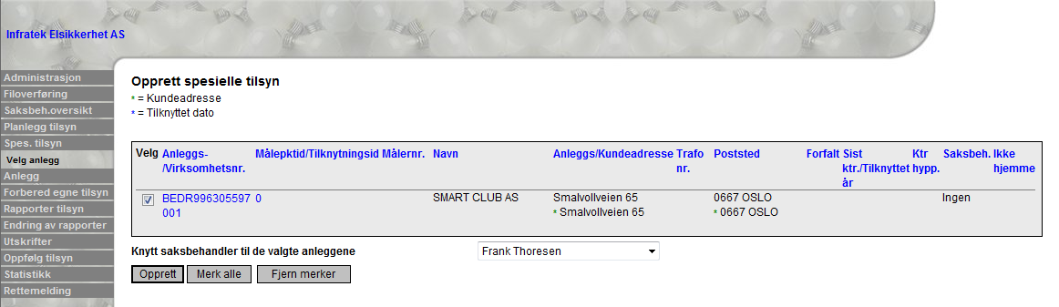 Spesifikasjon: 3-02-04 Side 7 av 10 Veiledning til rapportering av tilsynstype Virksomhet knyttet til annet HMS-system Når man er på et tilsyn, og kommer til et foretak (ORG) med flere underliggende