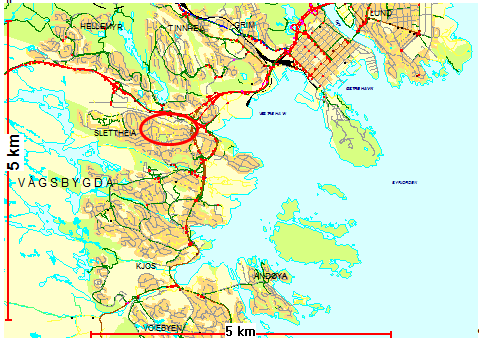 BAKGRUNN FOR SAKEN Kristiansand kommune ved Ingeniørvesenet fremmer planforslaget for gang-/sykkelvei langs nordsiden av Slettheiveien mellom Kartheia og Gislemyrveien.