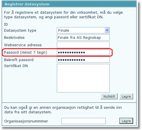 Kap. 1 Hva trenger du fra for å få FINALE Årsoppgjør til å fungere? Side 6 G. Hvordan registrerer jeg fagsystemet i?