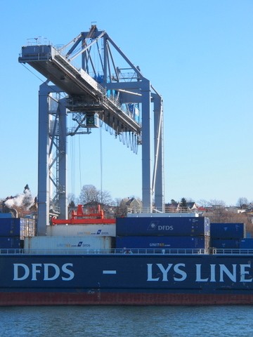 STATISTIKK Moss Havn er en av landets fremste containerhavner med i alt 61 347 TEU i 2012.
