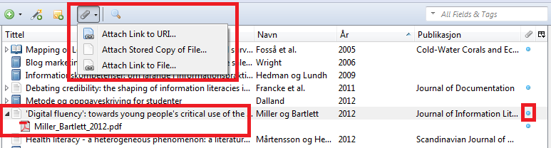 3.4 Ved hjelp av ikoner i Firefox 1. Om du jobber i Firefox vil du ha muligheten til å spare referanser med hjelp av ikoner i adressefeltet. Her sparer vi en bok som vi har funnet i BIBSYS Ask.