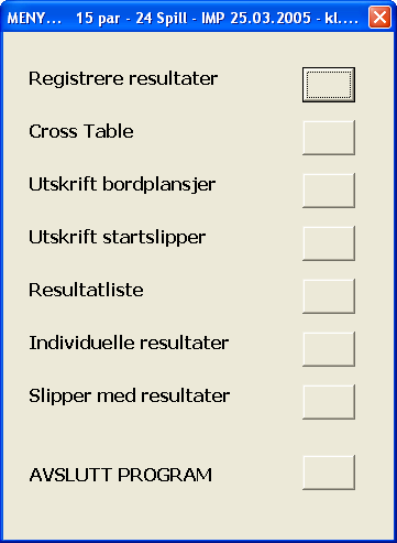 NM KLUBBER 2005 KRISTIANSAND BK Brødreparet hadde comeback på landslaget i EM 1995 sammen med Jensen Høiland, uten at det ble den helt store suksessen. Hvilke tanker har dere om bridgens framtid?