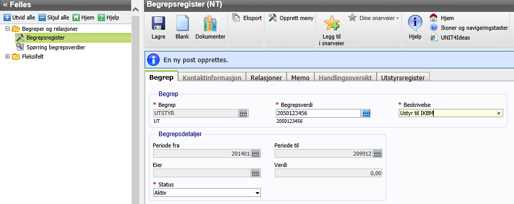 Utstyrsregister Register for IT anskaffelser under 5000 kr.