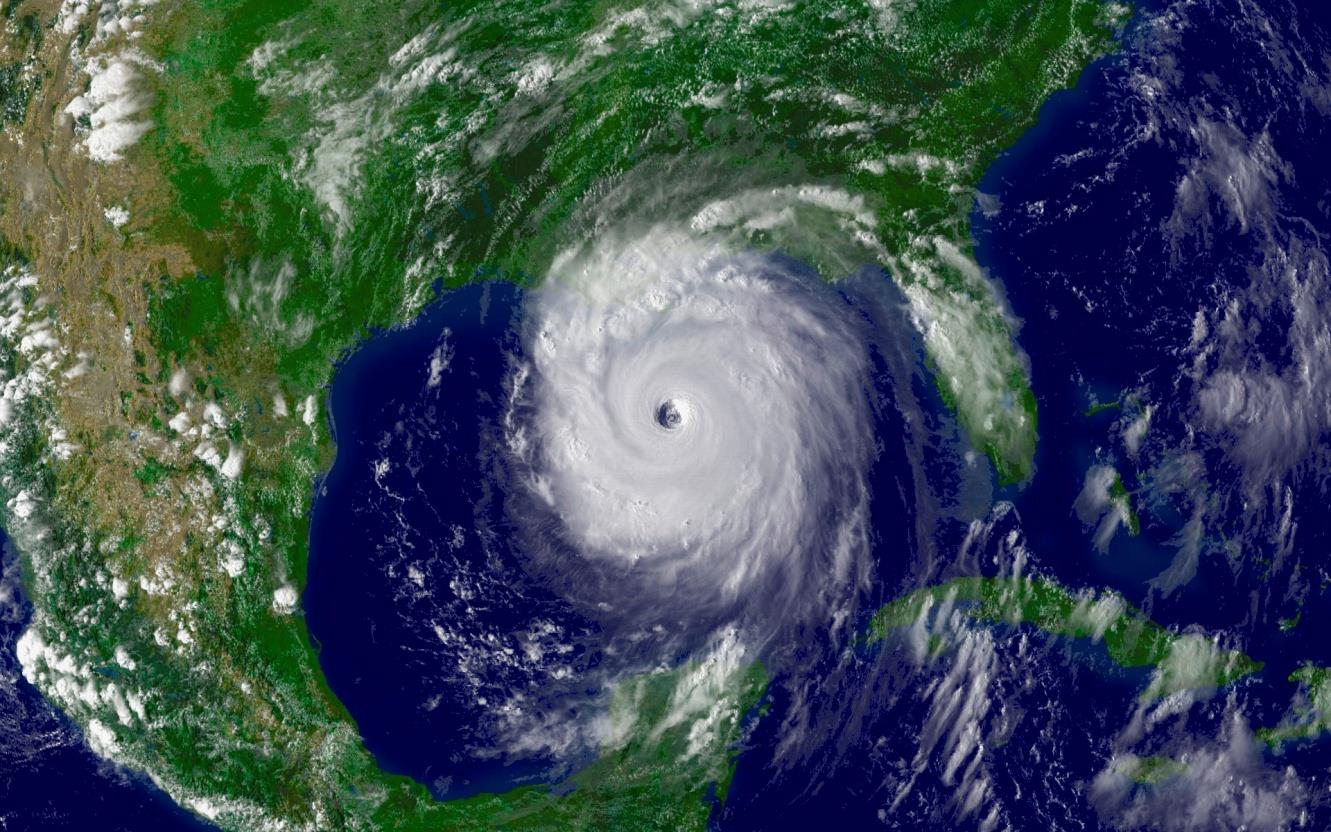 Orkanen Katrina (2005) Til inspirasjon fant vi litt data fra en orkan lignende Olav Tryggvason.