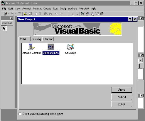 Introduksjon til Visual Basic 5 Denne håndboken gir en kort og enkel innføring i programmering i Visual Basic ver. 5. Her er CCE versjonen brukt, Microsoft la den ut for nedlasting på sin webserver.