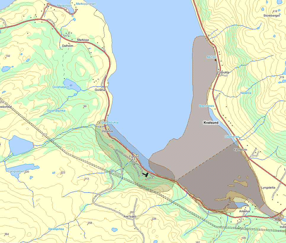 5.4 Konsekvensvurdering naturmiljø strandsone/ fjæresone 5.4.1 Beskrivelse status for naturmiljø strandsone og fjæresone Beskrivelser av naturmiljø i Repparfjorden er basert på eksisterende, allment