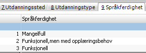 Meny: CAT/Administratorfunksjoner/ Grunndata kompetanse. Fane 5 Kurs Holdbarhet på kurs Nytt felt som kopieres til kompetansetabellen. Brukes f.