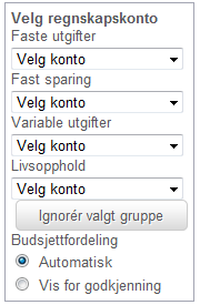 3 Senere besøk Etter at du har kjørt løsningen første gang får du en fast startside. Her velger du om du vil hente nye transaksjoner eller gå rett inn i et av de andre valgene.