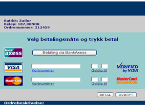 BankID ved betalinger på nett Når kunden handler varer/tjenester på internett brukes BankID som