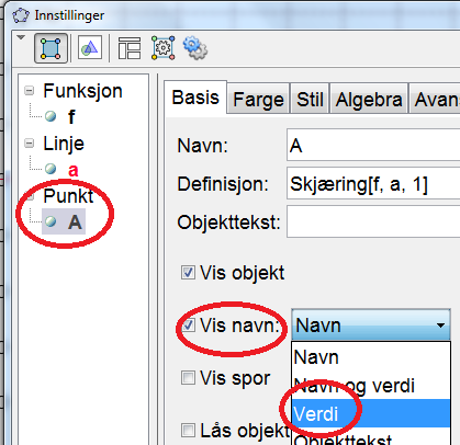 Så skal vi bruke Geogebra til å finne ut hvor langt vi kan kjøre for 350 kr.