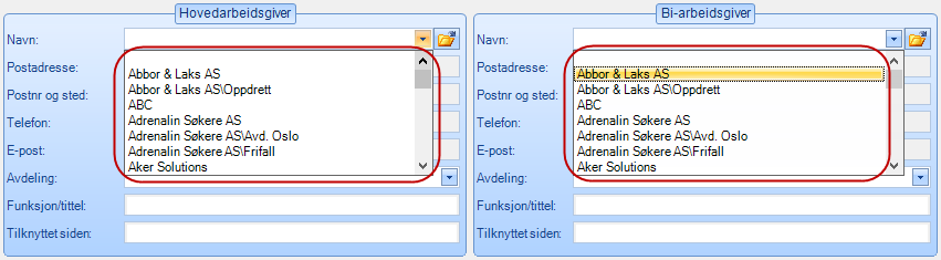 For å filtrere hvilken type beløp som skal vises kan man velge type beløp i nedtrekksmenyen: Beregning av beløp i Avreise Opphold med rombytte medførte feil beløp i avreiseberegningen.