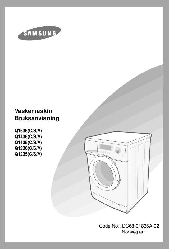 Din bruksanvisning SAMSUNG Q1636V - PDF Gratis nedlasting