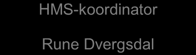 2.5 Organisasjonskart Entrepriseform: BYGGHERRE HOVEDBEDRIFT Prosjekteier Eivind Yttri Prosjektleder Per Ove Fossheim HMS-koordinator Rune Dvergsdal XXXXX <NAVN> Byggeleder Rune