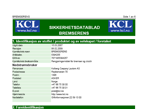 ECOonline ECOonline er Nordens ledende leverandør av programvare for utarbeidelse og distribusjon av Sikkerhetsdatablad.