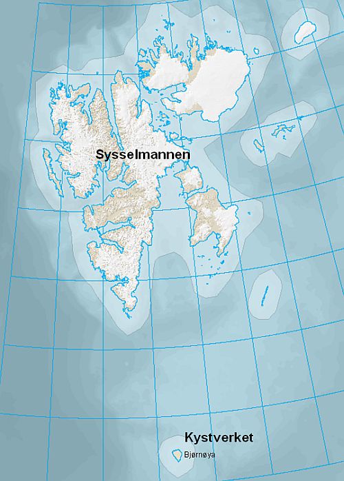 Kystverket har ansvaret utenfor 12 nautiske mil og på Bjørnøya.