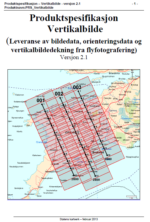 produktspesifikasjonene I