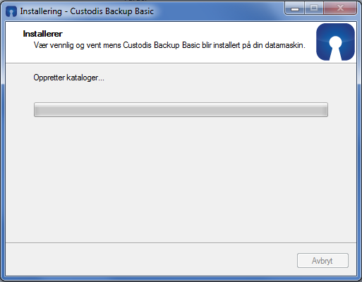 Under installasjonen