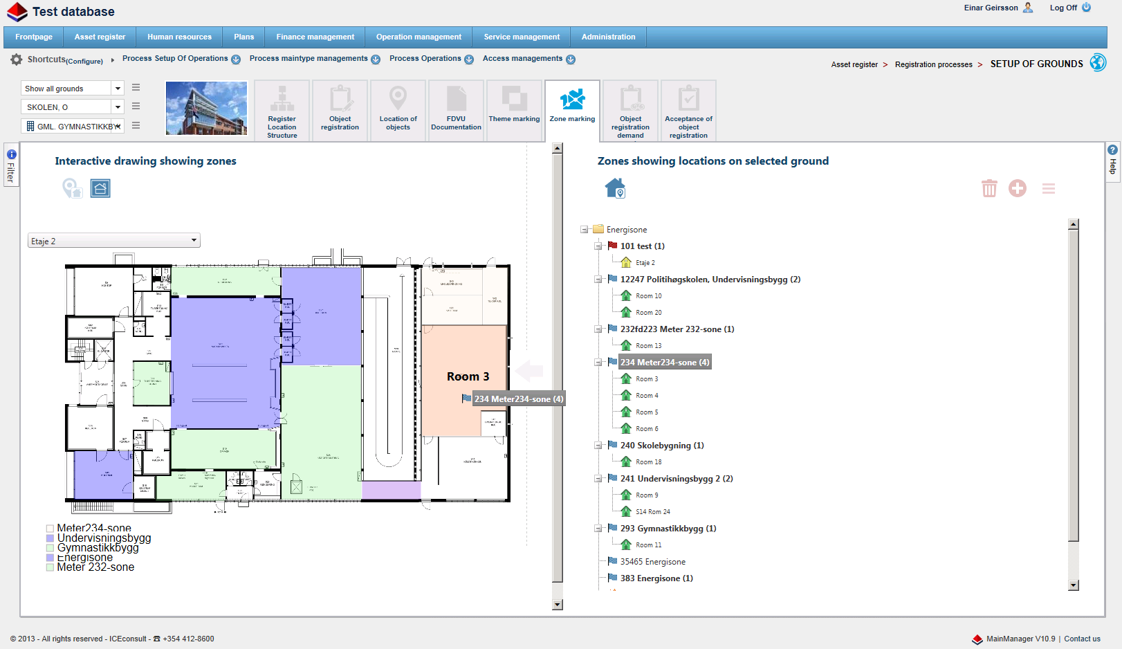 BIM Process for setting up the facility structure CAD Registrate building/documentation Different