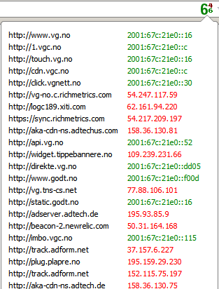 Kort om IPv6 Google Chrome og IPvFoo IPvFoo for Google Chrome lar deg se hvilke IP-adresser som innholdet ble hentet fra Her er et eksempel fra http://vg.no/: T. Endrestøl (FSI/IT) IPv6-foredrag 8.