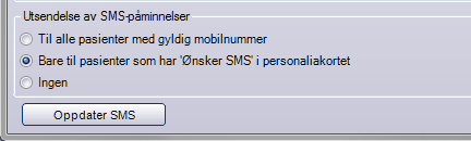 8 Opus Dental 7.0 Knappen Hent standardtekst tilbakestiller teksten med Opus egen standard-tekst (den som finnes i dette vinduet ved installasjon).