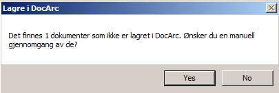 3.2 LAGRE ET DOKUMENT I DOCARC SOM ER OPPRETTET UTENFOR SUPEROFFICE Dette kan gjøres på en av to måter - Ved å bruke SuperOffice Ribbon - Ved å dra dokumentet inn i SuperOffice «drag and drop» Husk