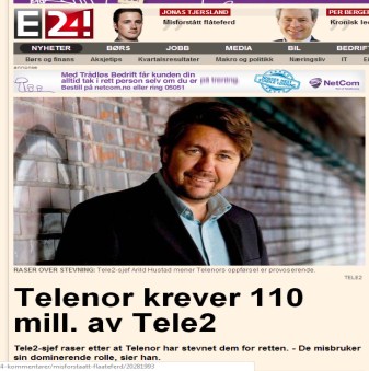 Tele2 og Network Norway har vært tillatt å ta en