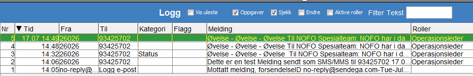 Sending av SMS/MMS fra meldingsfelt Avsender: 26026 Til: Velg telefonnummer. Hvis melding skal sendes til flere, må komma (,) brukes. Innhold i meldingen: Max antall tegn 200.