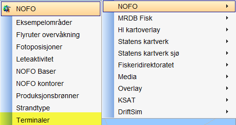 Kartfunksjoner Terminalressurser NORSK