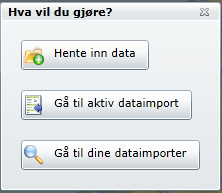 4.10 Dataimport Ved å benytte funksjonen Dataimport kan du importere større mengder data inn i Askeladden.