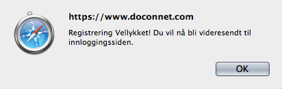 Registrering 1 Fyll ut dine personalia og kontaktinformasjon, og klikk på «Opprett en journal».