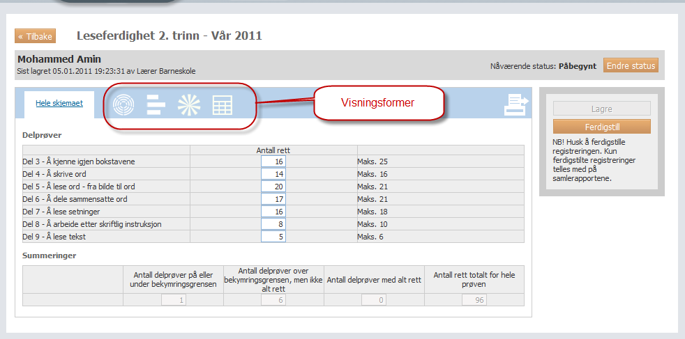 4. Velg gruppe eller trinn som vist i bildene over og følg instruksjonene beskrevet her.