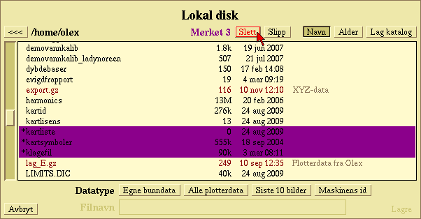 Import og eksport av data Velg enhet for lesing for å åpne filbrowservinduet. Skriv inn det nye navnet, og klikke så Ok for å lagre. Velg fil og klikk så Les inn for å lese inn én enkelt fil.