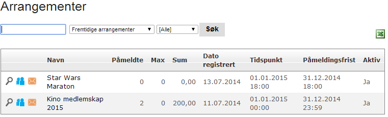 Registrere et arrangement Kontingent.no tilbyr også arrangøren å registrere sine arrangement direkte fra Kontingent.no og vi skal kjapt presentere hvordan dette gjøres.