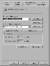 Hvis EPUSBX: (EPSON AcuLaser C100) vises i "Print to the following port" (Skriv ut til følgende port), er USB-enhetsdriveren for skriver og skriverprogramvaren riktig installert.