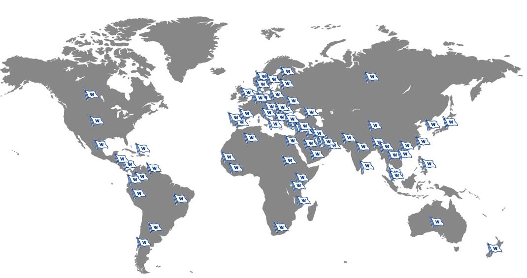 WMS The Worlds largest maritime network ~ 400 operational offices ~ 75 countries ~ 5 600 onshore employees ~ 11 000 seafarers