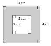 B3 Finn arealet av figuren til høyre. Figuren består av et rektangel og en halvsirkel. B4 a) Finn høyden h i trekanten til høyre.