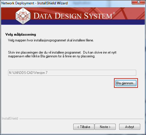 6 25.10.2010 Installere via nettverk Velg [Neste >] for å fortsette installasjonen i dialogboksen som nå åpnes.