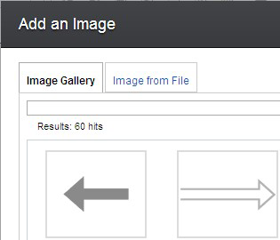 3. Slik setter du inn et bilde: v Velg et bilde på siden Bildegalleri. v Klikk på Bla gjennom på siden Bilde fra fil og angi en bildefil du vil laste opp. 4. Klikk på OK.