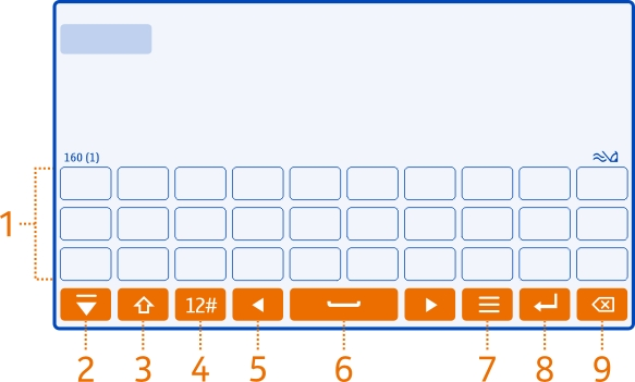 Skrive inn tekst Skrive inn tekst med det virtuelle tastaturet Bruke det virtuelle tastaturet et tekstinntastingsfelt for å aktivere det virtuelle tastaturet.