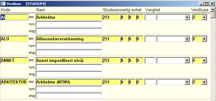 Øvingsoppgave: 1. Registrer en ny emnesamling a. Finne fire emner i basen som inngår i emnsamlingen og som skal telle 1/3 hver 2.