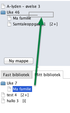 Gjøre oppgaver synlige for elevene Når du har opprettet en mappe og laget oppgaver i Mitt bibliotek, er de bare synlige for deg.