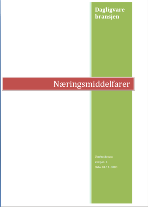 4 HACCP-PRINSIPP 1 - FAREANALYSEN Anvendelse av HACCP-prinsipp 1 krever at følgende gjøres for hvert prosesstrinn i flytskjemaet: Identifisere farer som kan oppstå med kilder / årsaker til at de