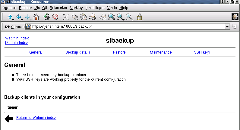 Kapittel 8. Daglig drift av Skolelinux nettverket med Webmin Figur 8-2.