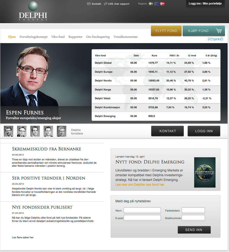 DELPHI FONDENE 19 Hold deg oppdatert Besøk våre nettsider På www.delphi.no publiserer vi relevant markedsinformasjon og fondsinformasjon fortløpende.
