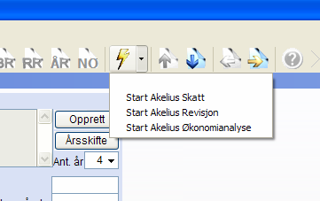 Kommunikasjon med Akelius Årsavslutning Akelius Revisjon, Akelius Årsavslutning og Akelius Skatt er integrerte programmer.