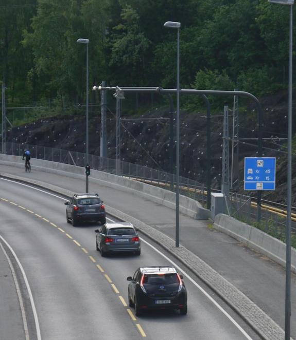Utvikling i bompasseringer i Oslo og Bærumsringen Totalt antall passeringer januar juni 2014-0,7 % (inkl elbiler, sammenlignet med samme periode i 2013): Antall